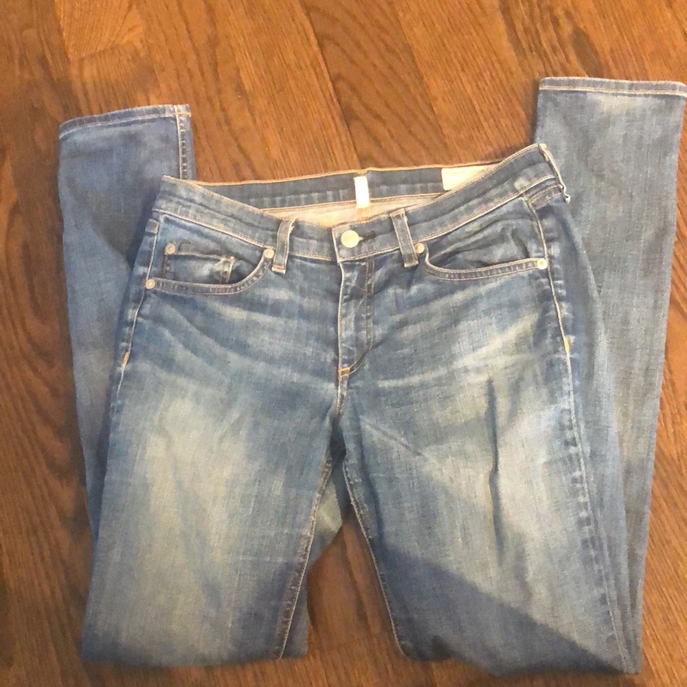 rag & bone light wash skinny jeans - Picture 5 of 9